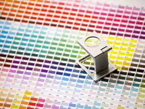 colour swatch chart with loupe magnifier design & marketing news favourite colour