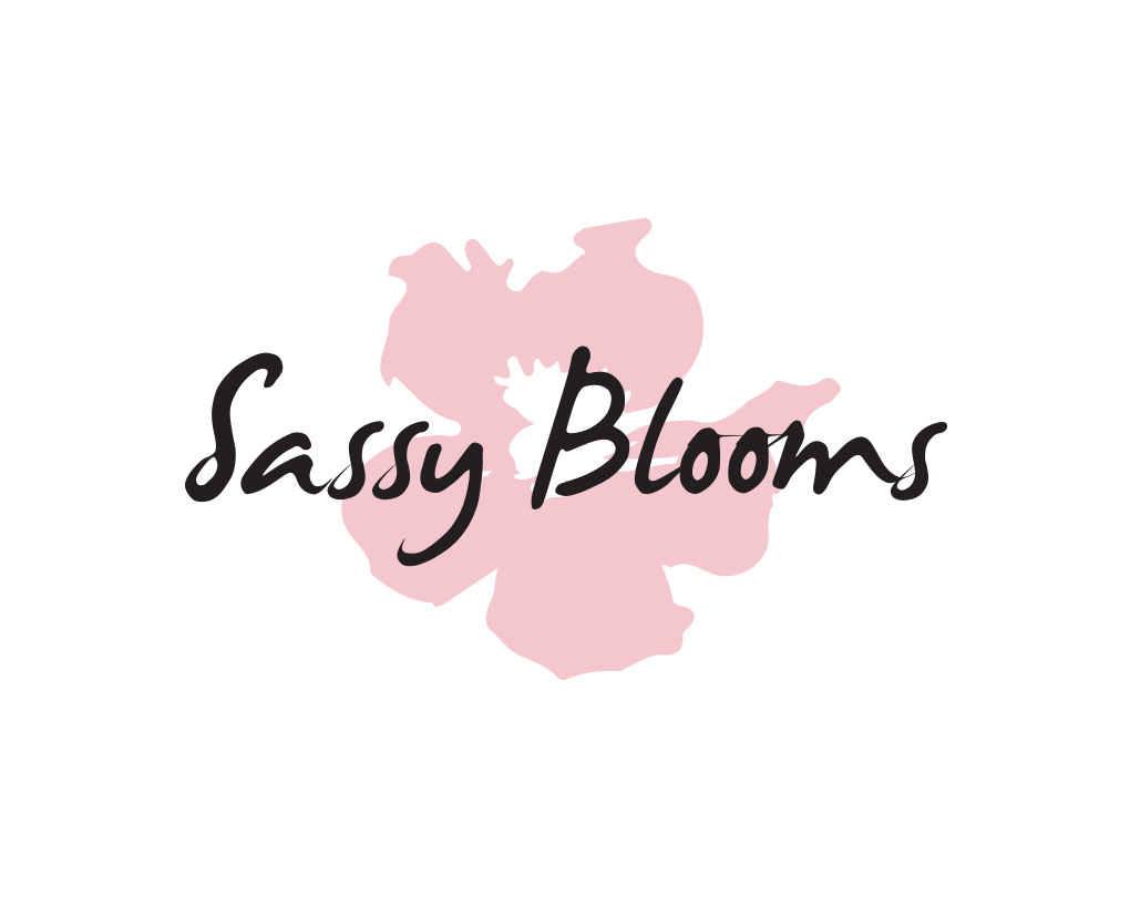 Sassy Blooms company logo creative reviews and about us and branding