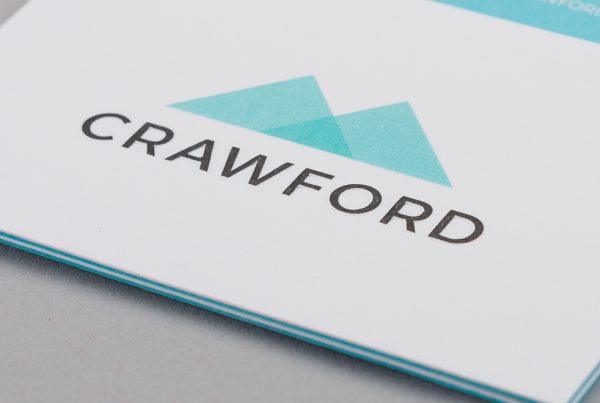 Crawford business card design front example creativity branding