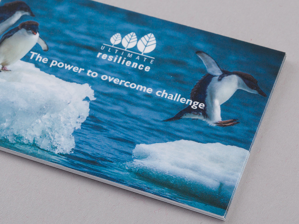 Ultimate Resilience business card design front example creative work website design and marketing