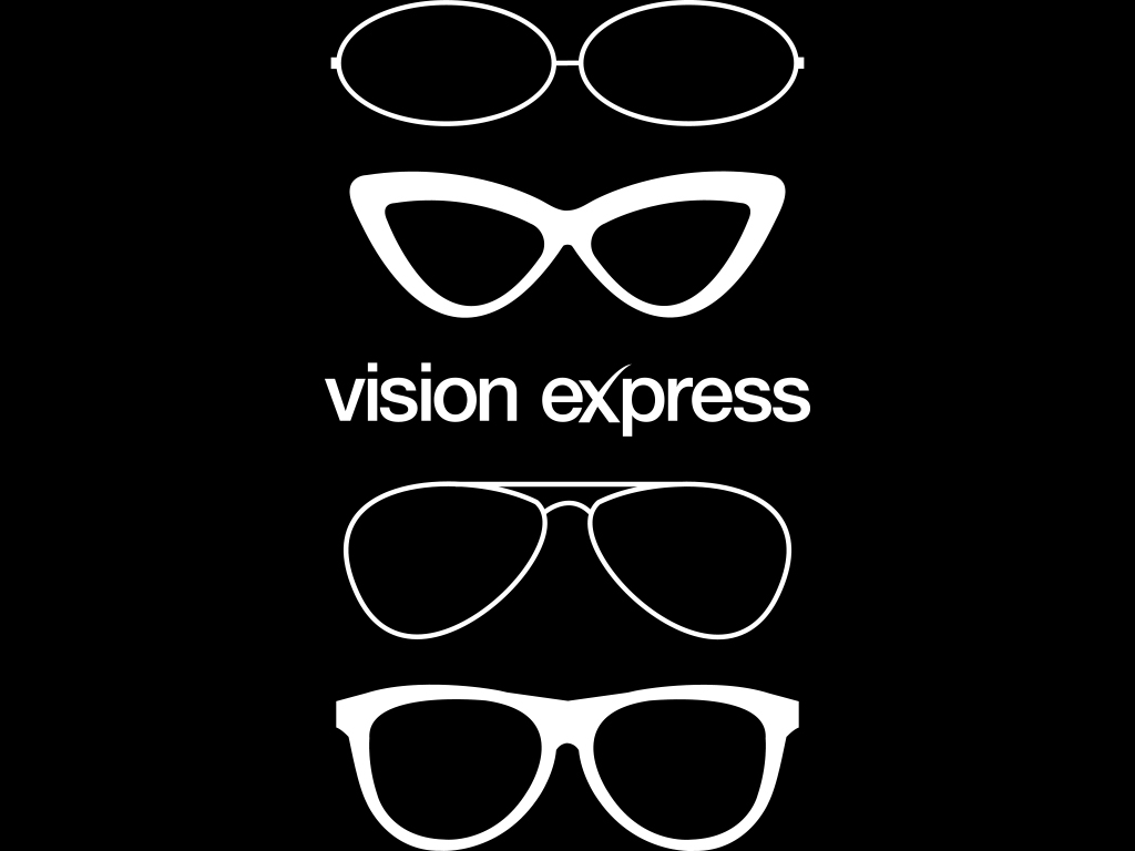 white graphic glasses shapes illustrations creativity for Vision Express E-Learning Platform