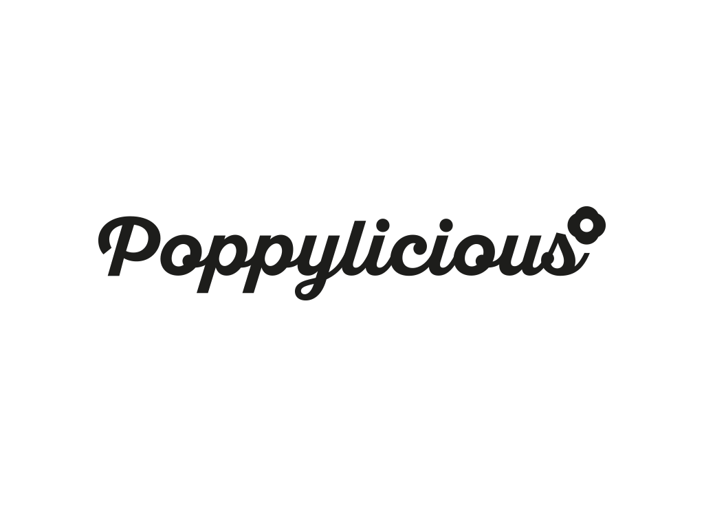 Poppylicious logo example creative work branding