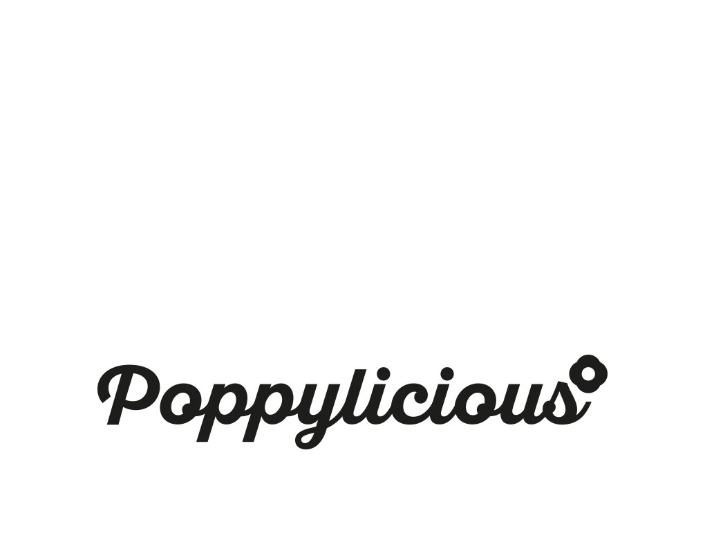 Poppylicious logo example creative work branding